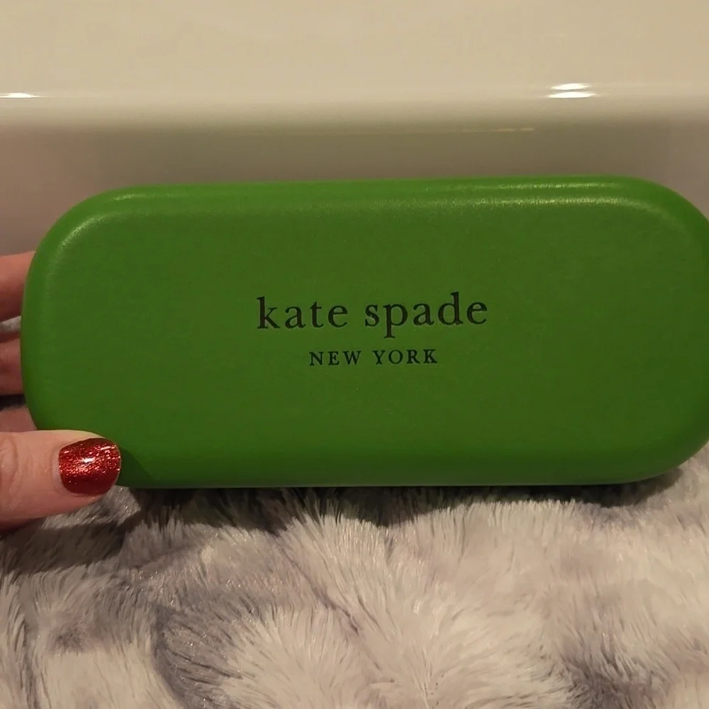 Kate Spade Maryam Gold and Black Oversized Sunglasses Brand New in Case